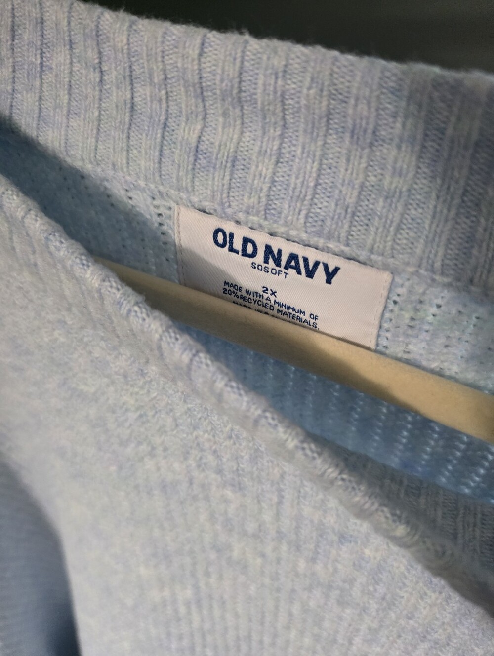 Pale Blue Old Navy Sweater. Measurments Are In Photos And Deacription - Picture 5 of 10